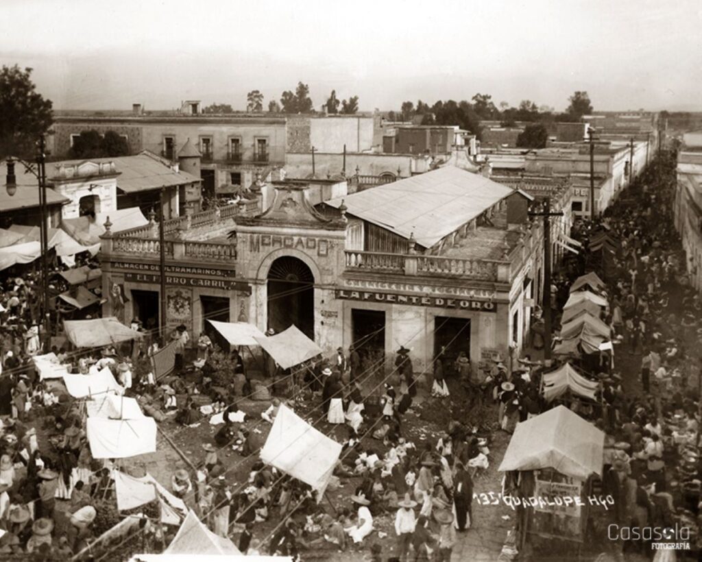 Mercado popular en Guadalupe, Hidalgo