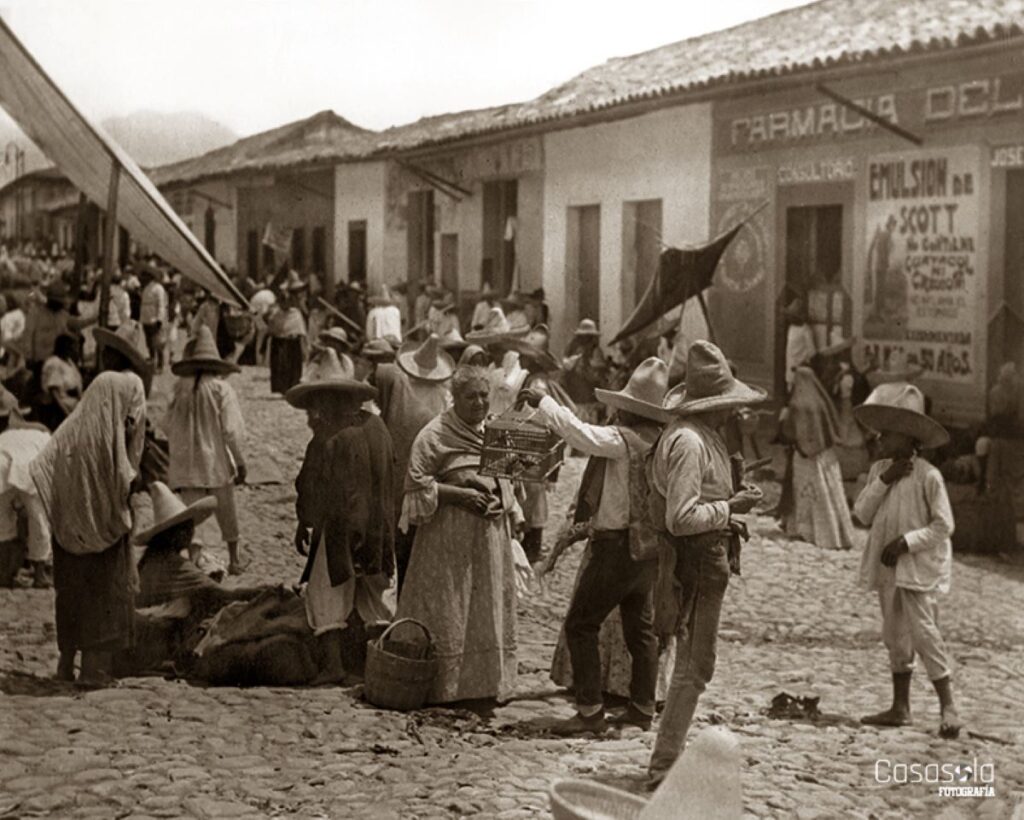 Mercado típico en el Estado de México