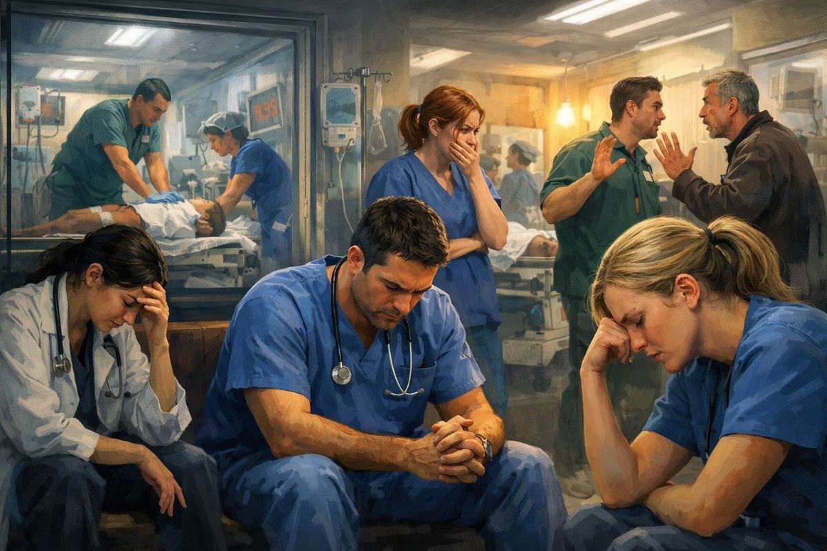 Emociones del personal de un hospital